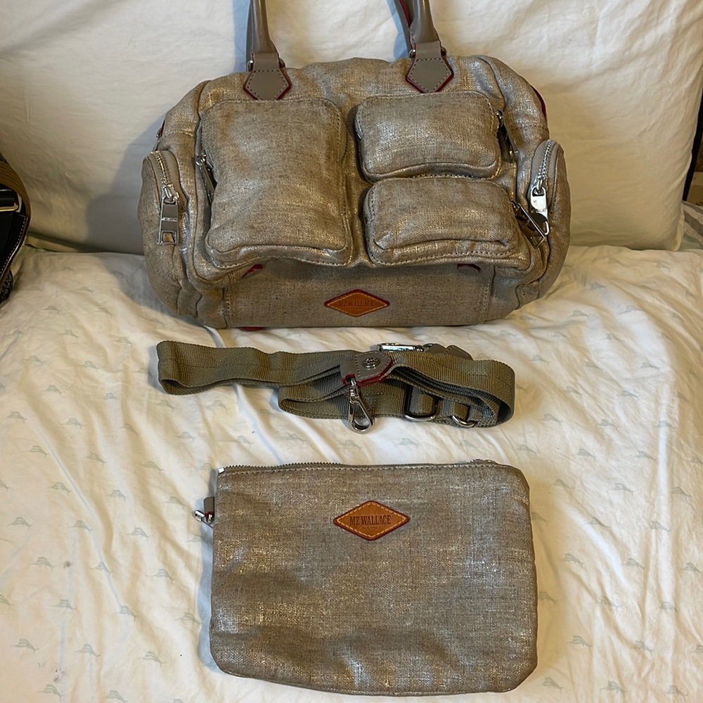 Mz Wallace metallic linen collection